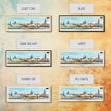 Dresde Germany Travel Art, City Art, Framed Canvas Print or Metal Wall Art, Europe Travel Poster, Panoramic Wall Art, Extra Wide Wall Art