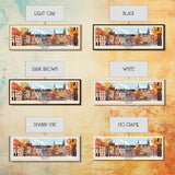 Genk Belgium Travel Print Wall Art, Panoramic City Art, Travel Art, Wall Decor, Vacation Gift, Framed Canvas Print Or Metal Art