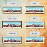 Zagreb Croatia Travel Art, City Art, Framed Canvas Print or Metal Wall Art, Europe Travel Poster, Panoramic Wall Art, Extra Wide Wall Art