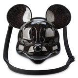 Disney Parks Mickey Mouse Loungefly Mickey Head Black Crossbody Purse Bag