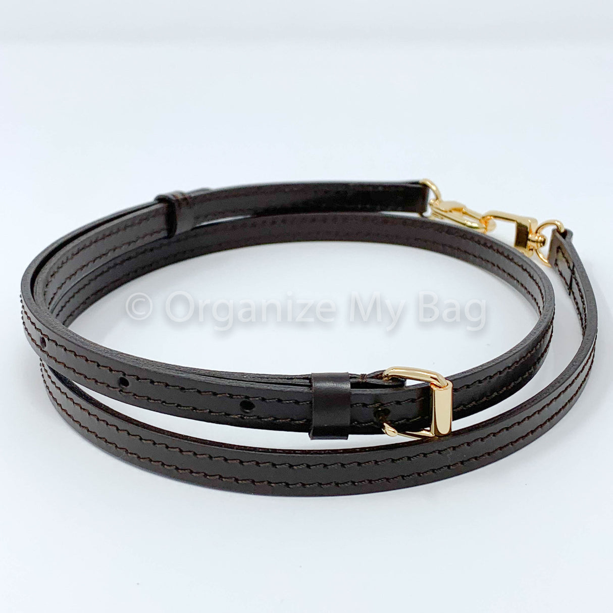 Dark Brown Leather Strap - Adjustable (11mm)