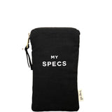 My Specs Glasses Case with Outside Pocket, Black