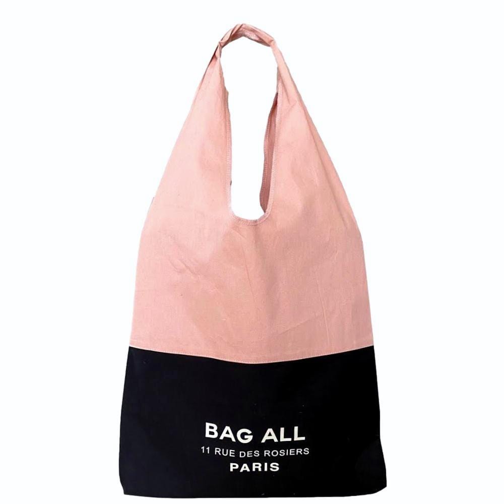 Bag-all Two Tone Tote Bag Paris, Pink/Black