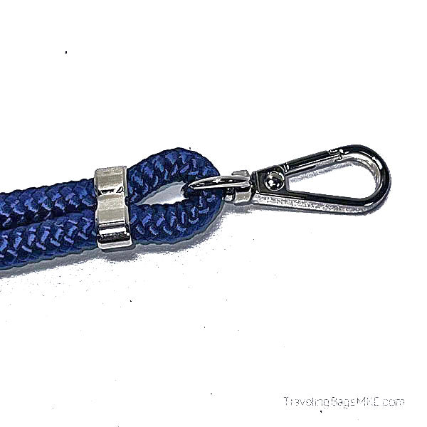 Neck Style Adjustable Cell Phone Lanyard - With Metal Clip, Adjusters, and End Hardware