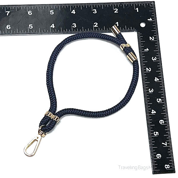 Wristlet Style Adjustable Cell Phone Lanyard - With Metal Clip, Adjusters, and End Hardware