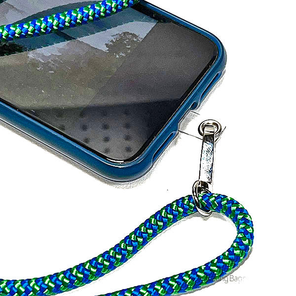 Cordón ajustable para teléfono celular estilo cuello: con clip de metal, ajustadores y herrajes finales