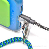 Neck Style Adjustable Cell Phone Lanyard - With Metal Clip, Adjusters, and End Hardware