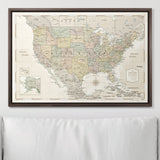 Push Pin USA Map Pin Board - Desert Sunrise - Pins Included!