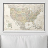 Push Pin USA Map Pin Board - Desert Sunrise - Pins Included!