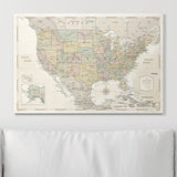 Push Pin USA Map Pin Board - Desert Sunrise - Pins Included!