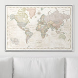 Push Pin World Map Pin Board - Desert Sunrise - Pins Included!