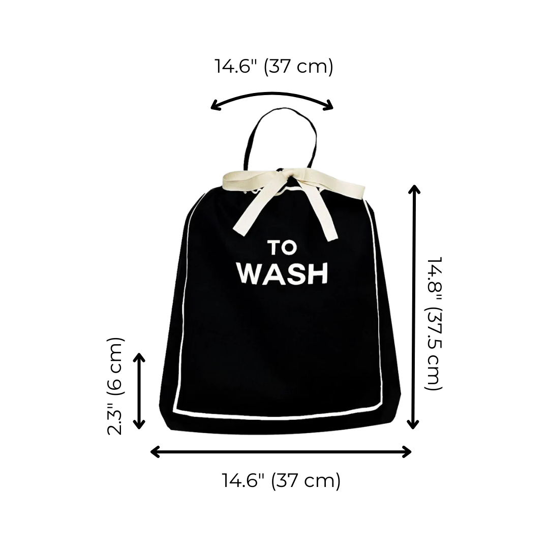 To Wash Laundry Bag, Black