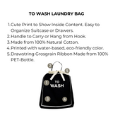 To Wash Laundry Bag, Black