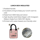 Lunch Box Insulated, Pink/Blush