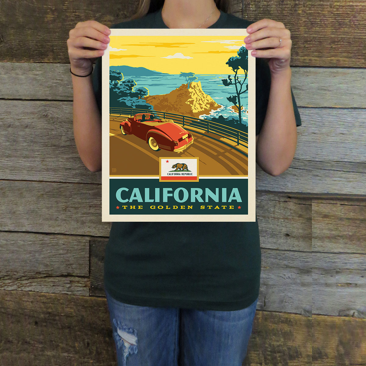 California (State Pride) Art Print