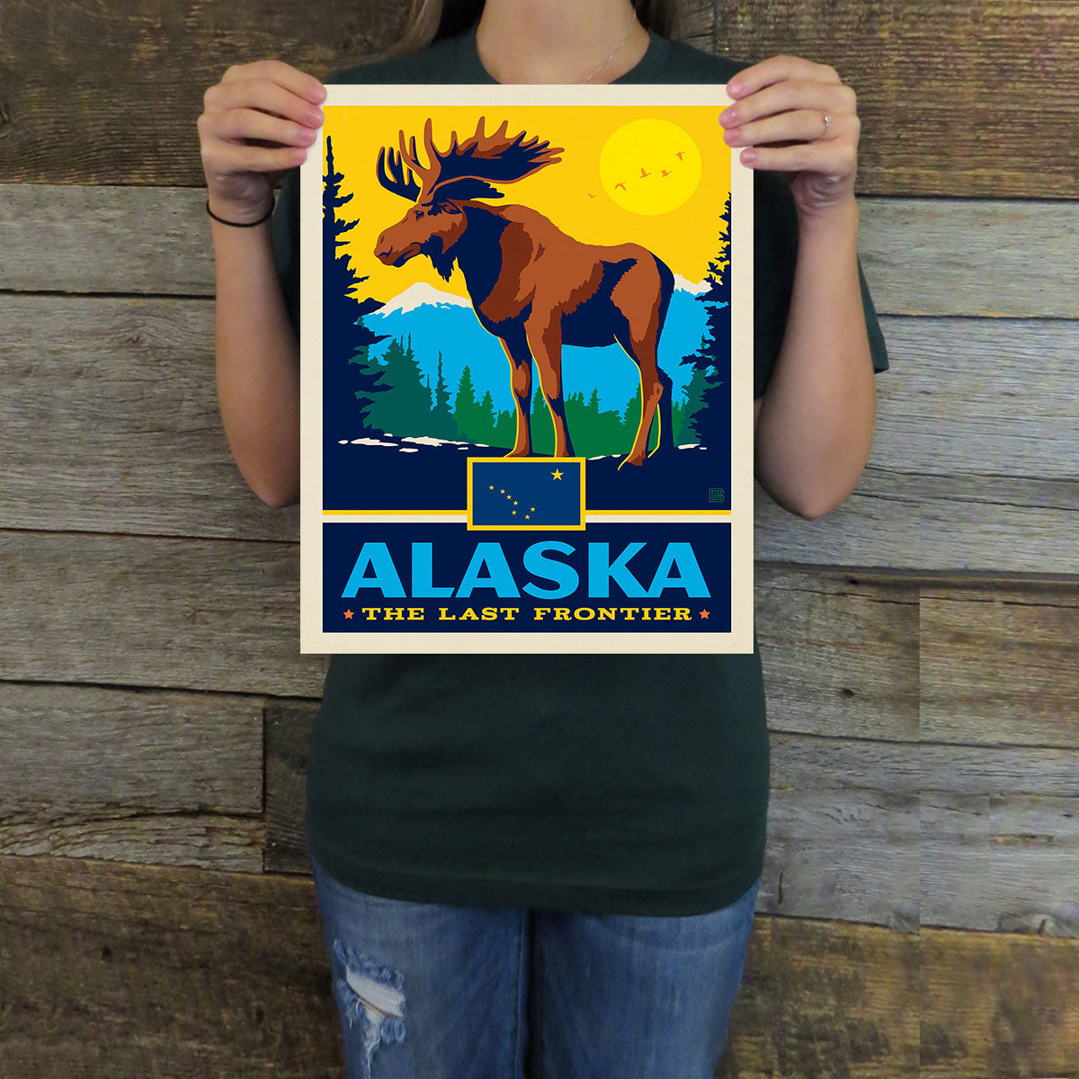 Alaska (State Pride) Art Print