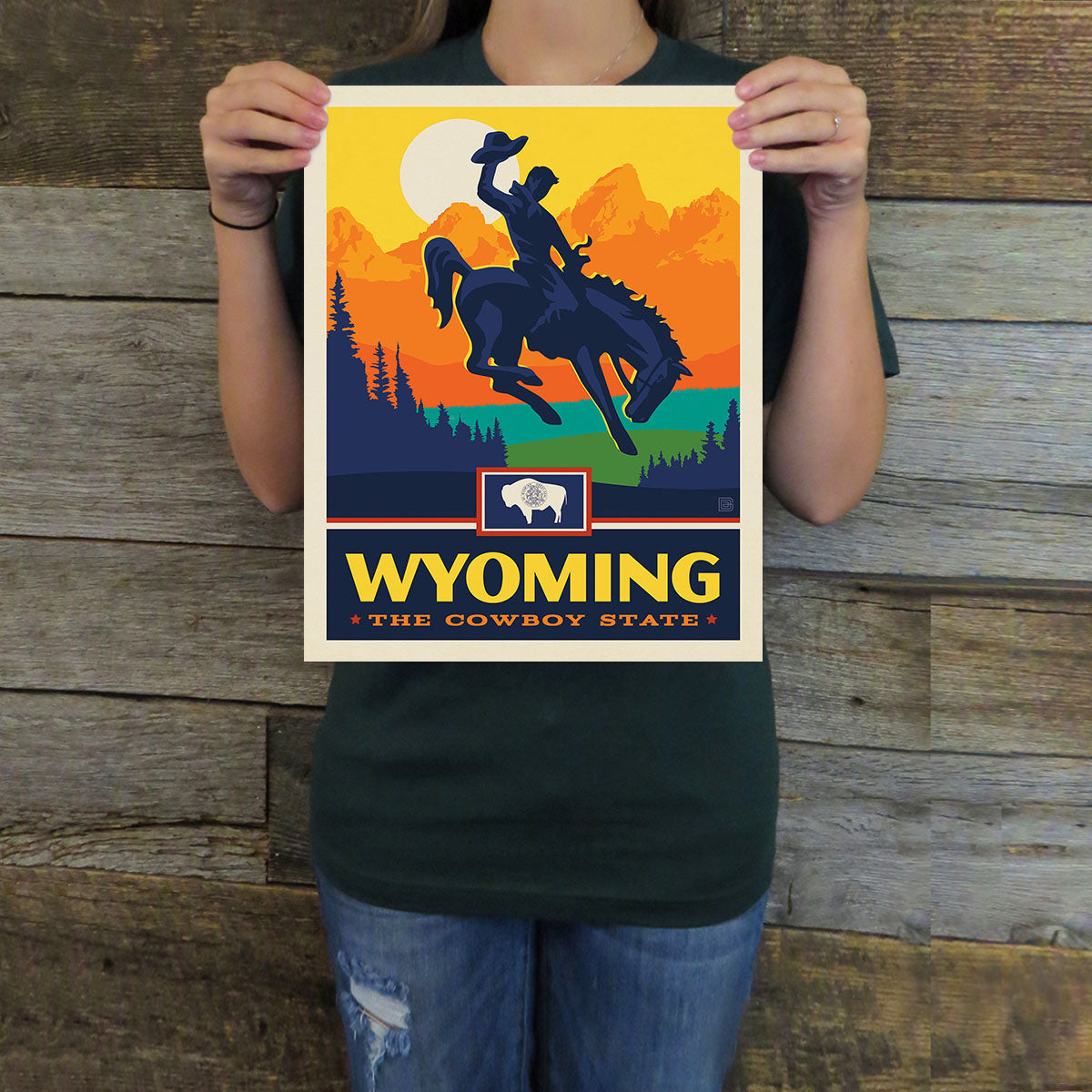 Wyoming (State Pride) Art Print