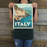 Italy: Amalfi Coast (World Travel) Art Print