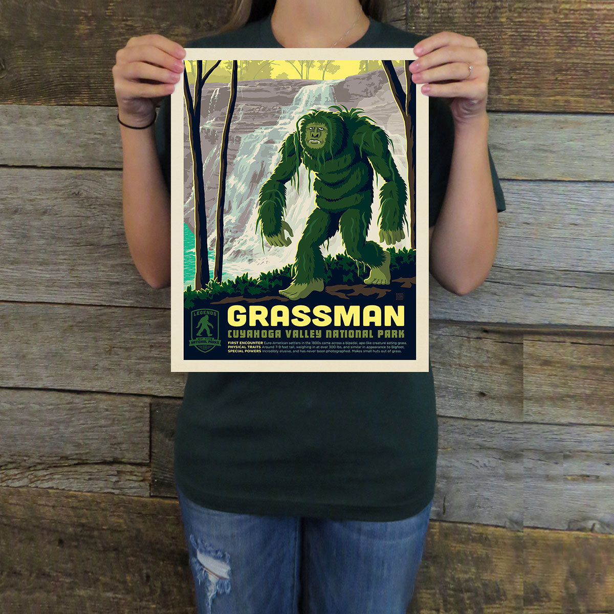 Cuyahoga Valley National Park: Grassman (Legends & Monsters) Art Print