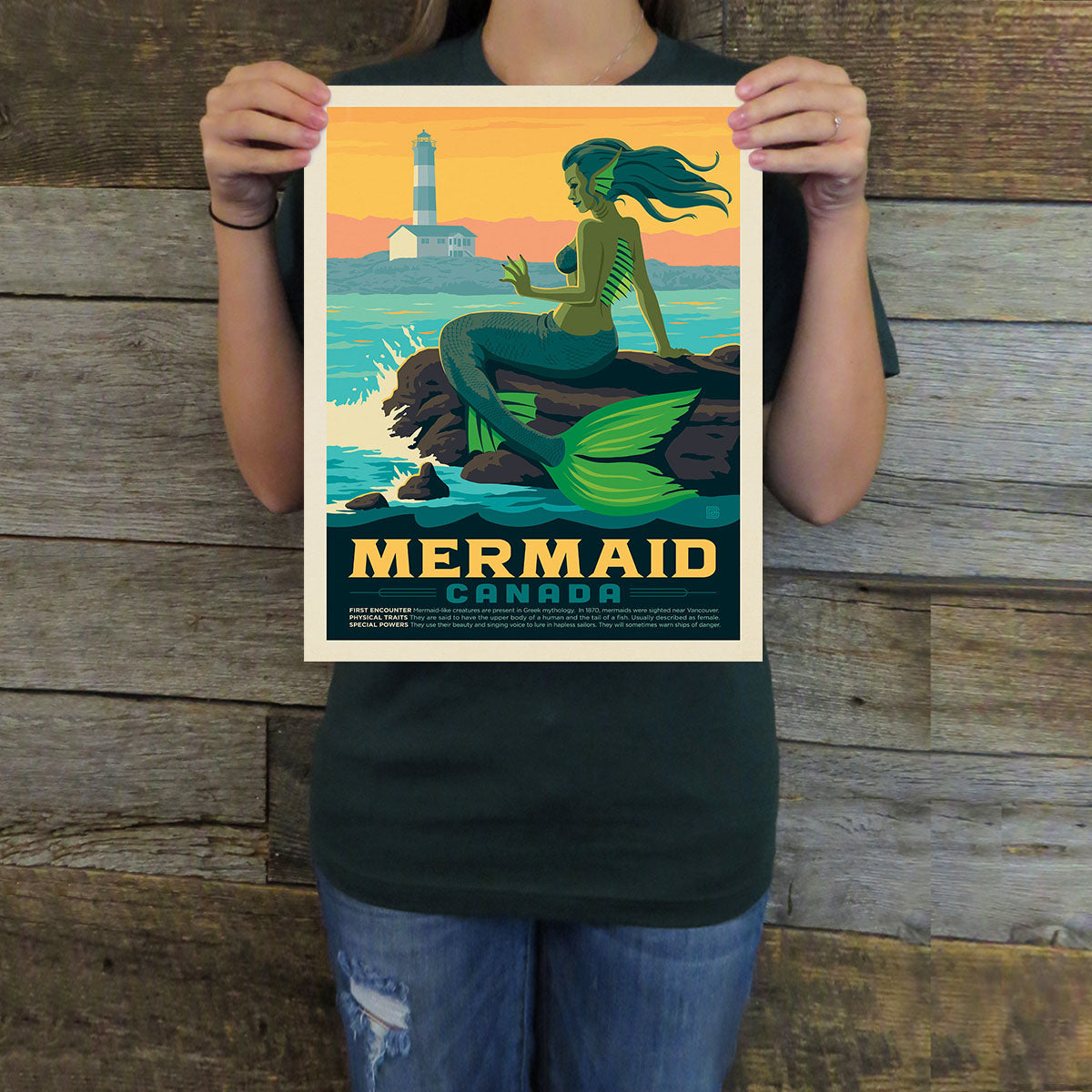 Canada: Mermaid (Legends & Monsters) Art Print