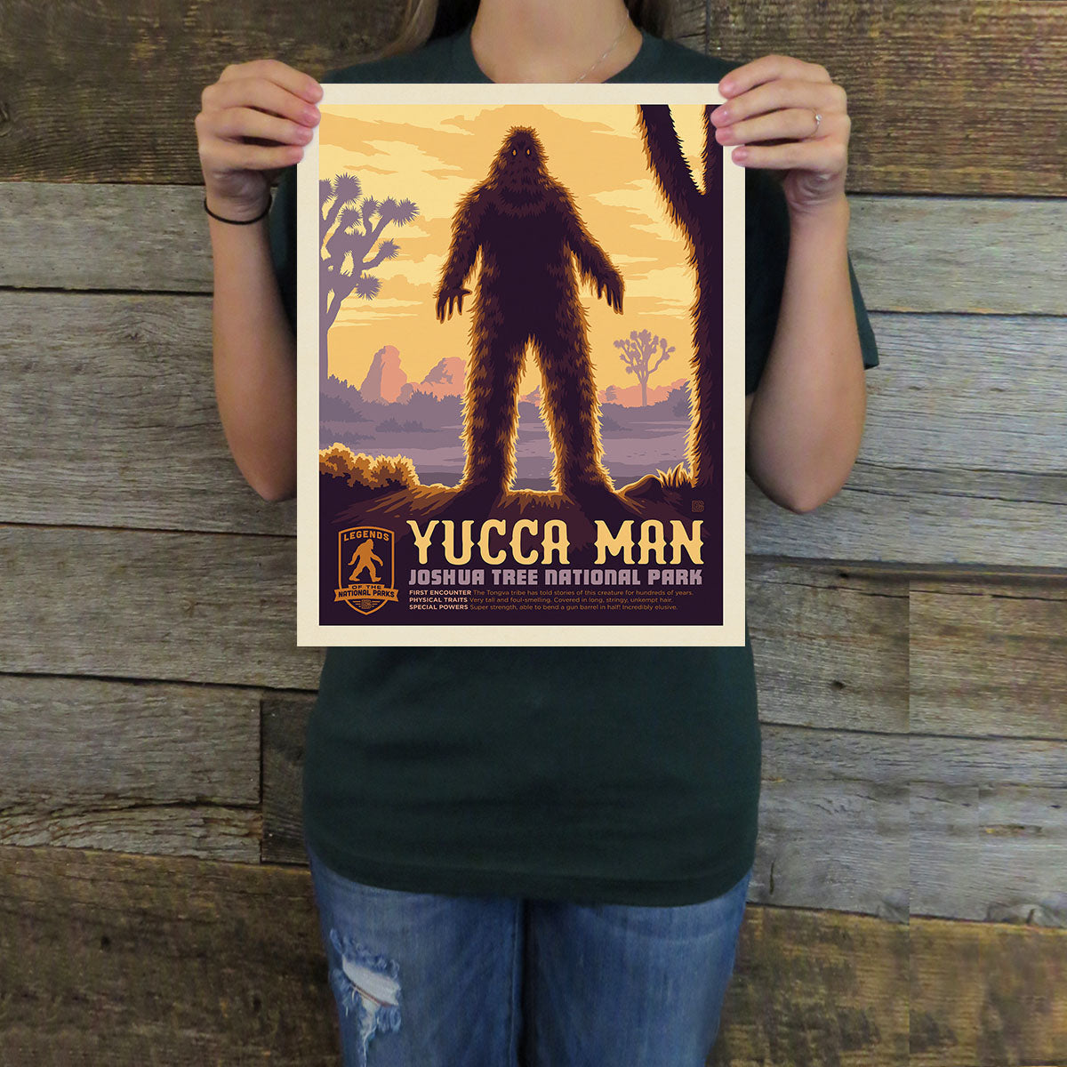 Joshua Tree National Park: Yucca Man (Legends & Monsters) Art Print