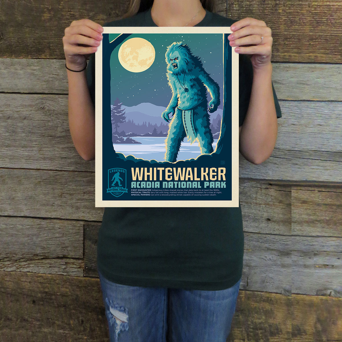 Acadia National Park: White Walker (Legends & Monsters) Art Print