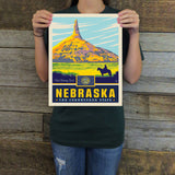 Nebraska (State Pride) Art Print