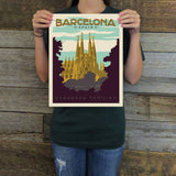 Spain: Barcelona (World Travel) Art Print