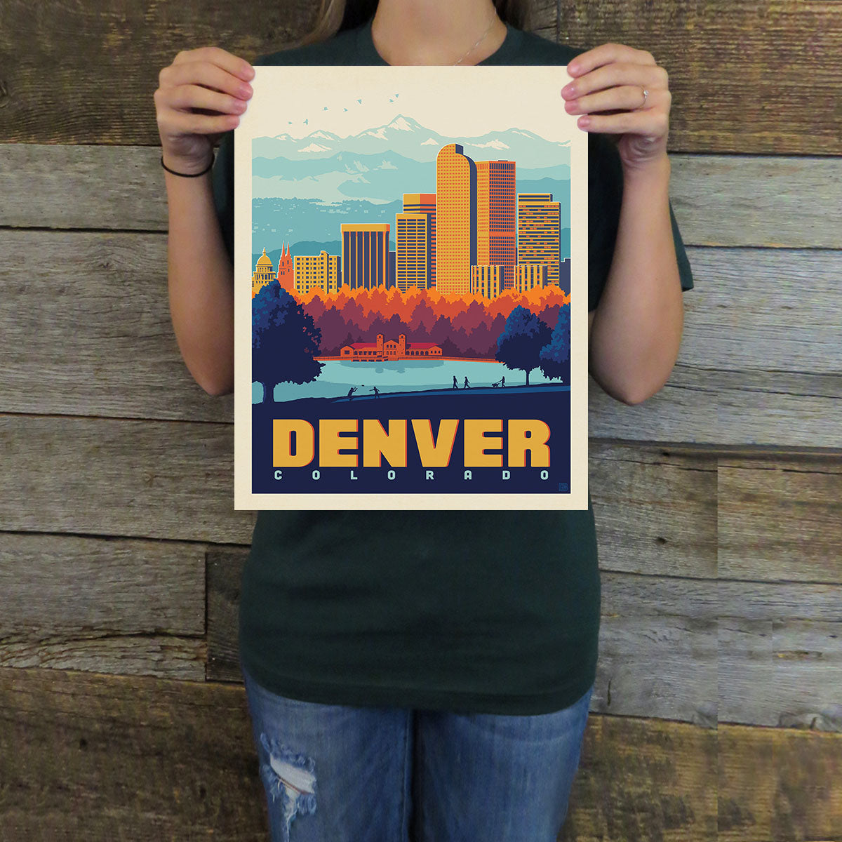 Denver: City Park (American Travel) Art Print