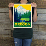 Oregon (State Pride) Art Print