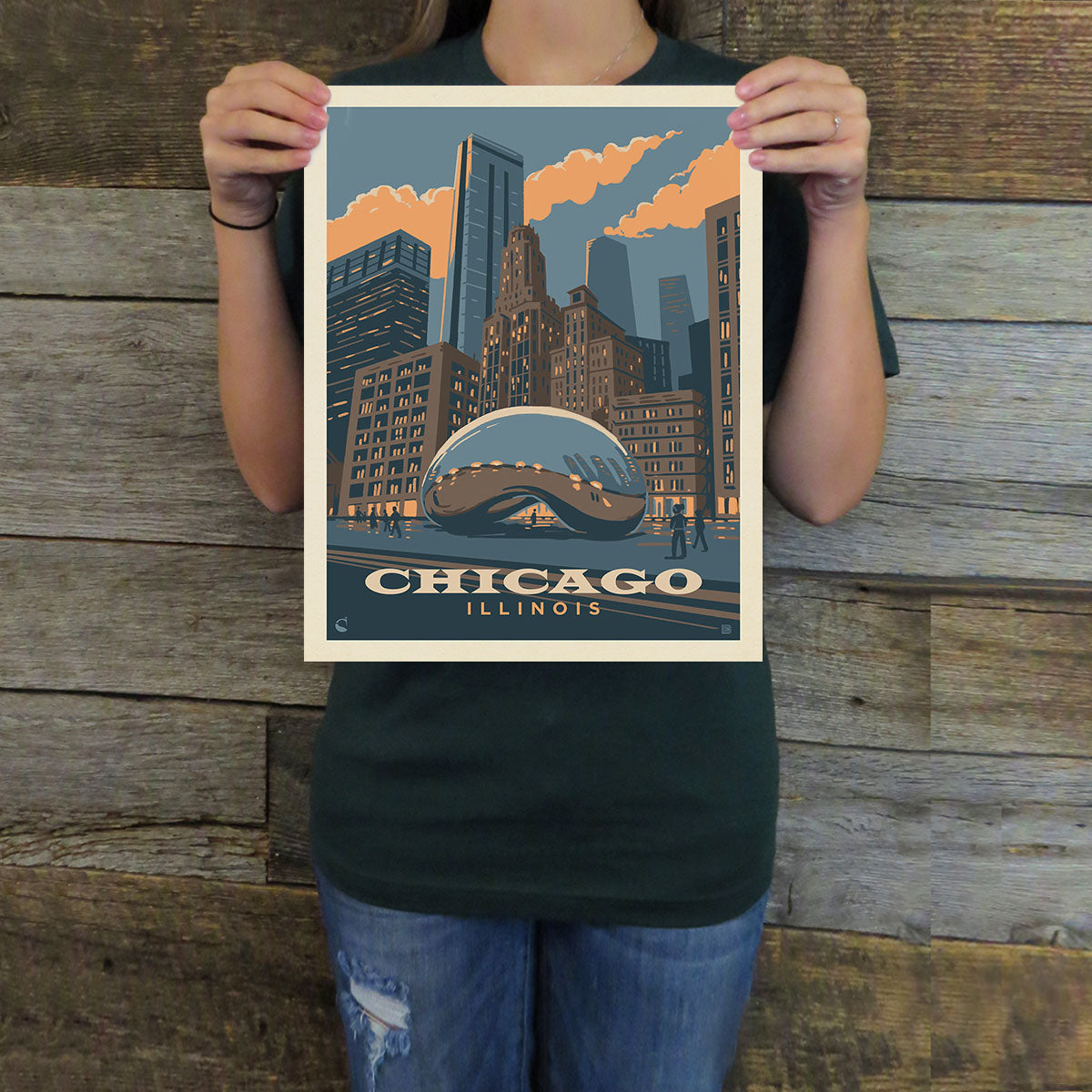 Chicago: Magic Bean (American Travel) Art Print