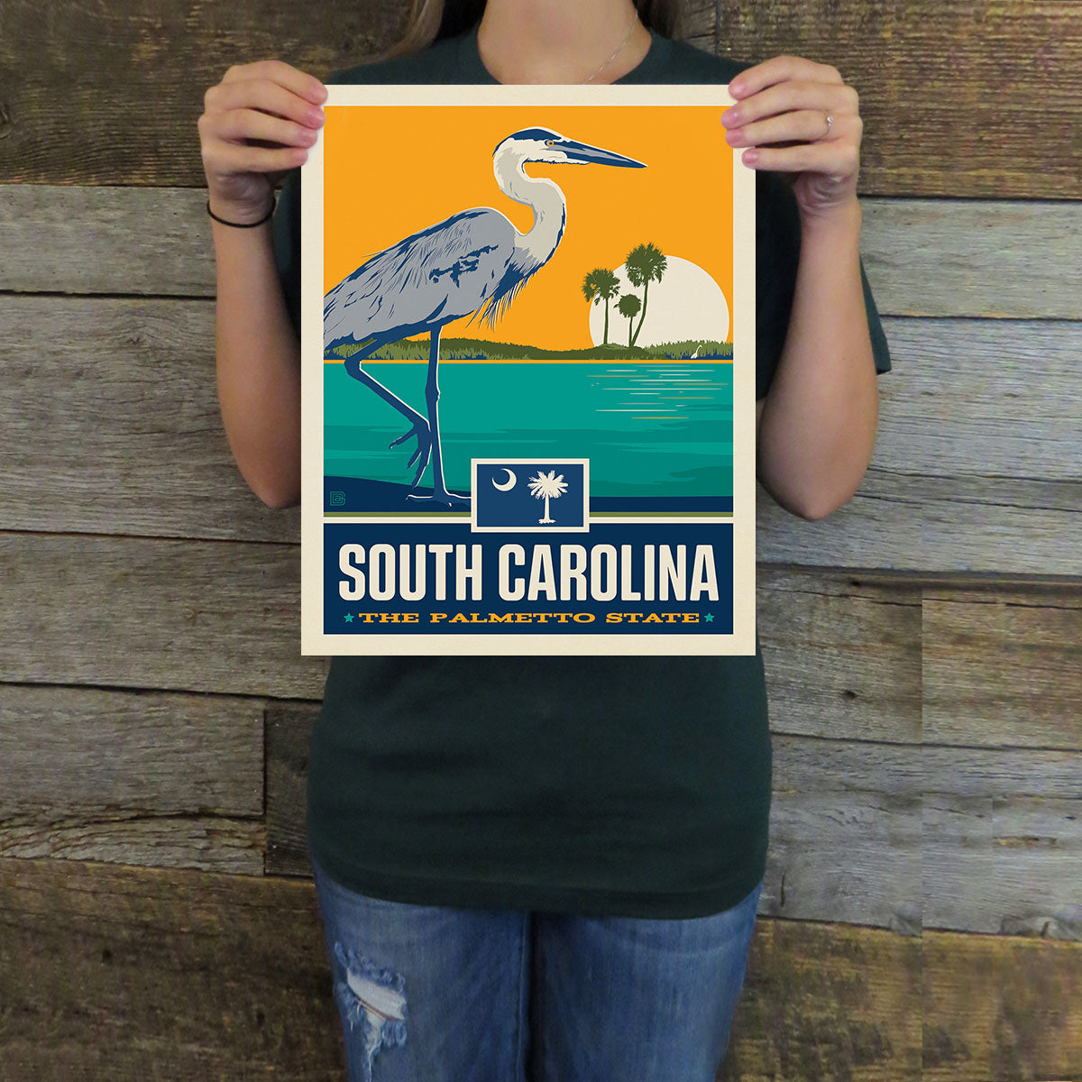 South Carolina (State Pride) Art Print