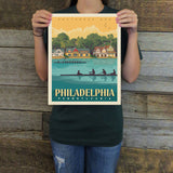 Philadelphia: Boathouse Row (American Travel) Art Print