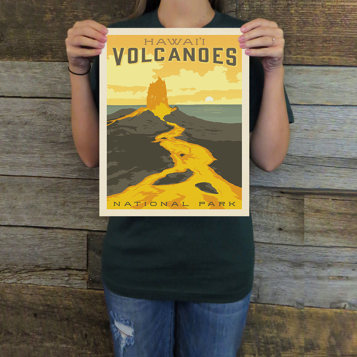 Hawai'i Volcanoes National Park (63 National Parks) Art Print