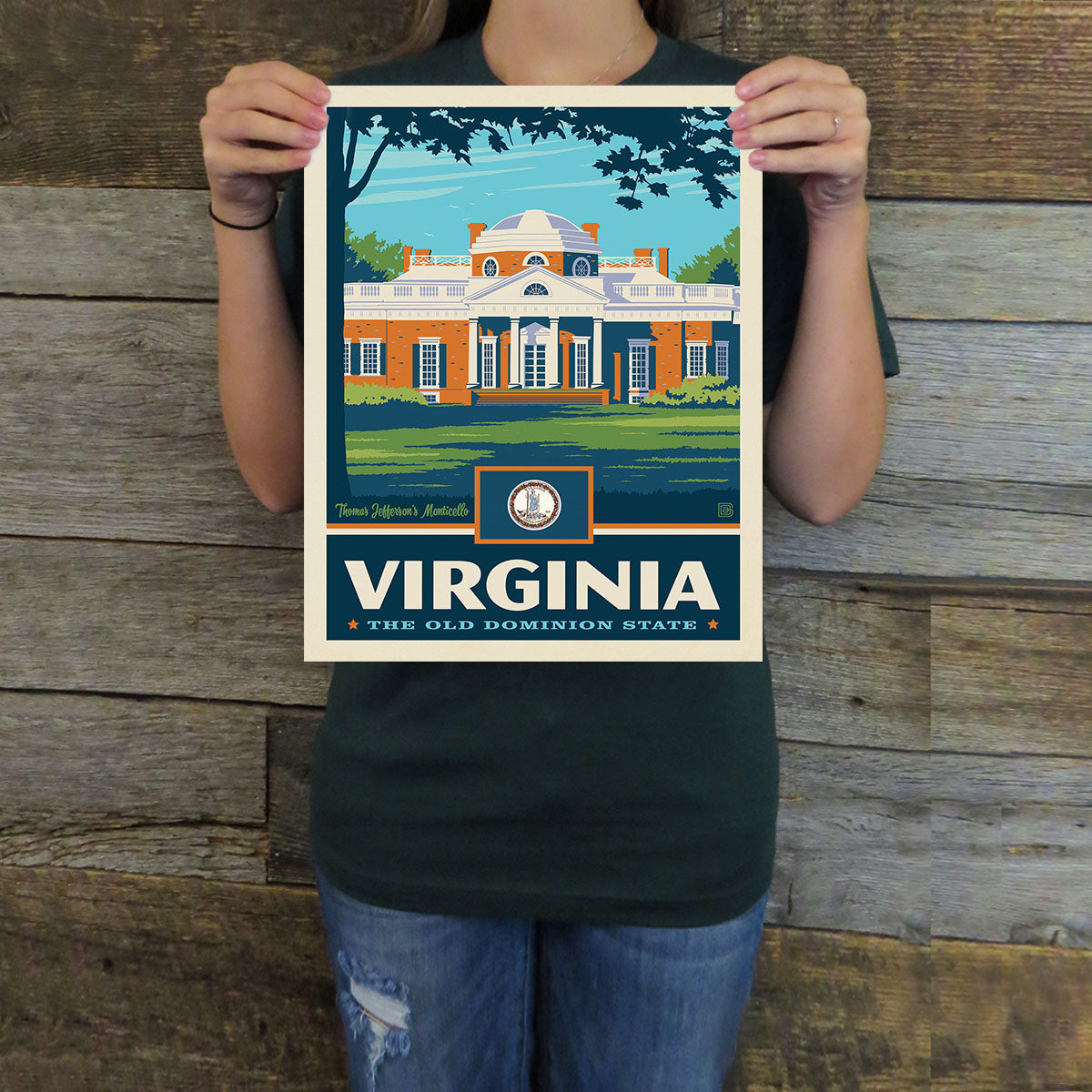 Virginia (State Pride) Art Print