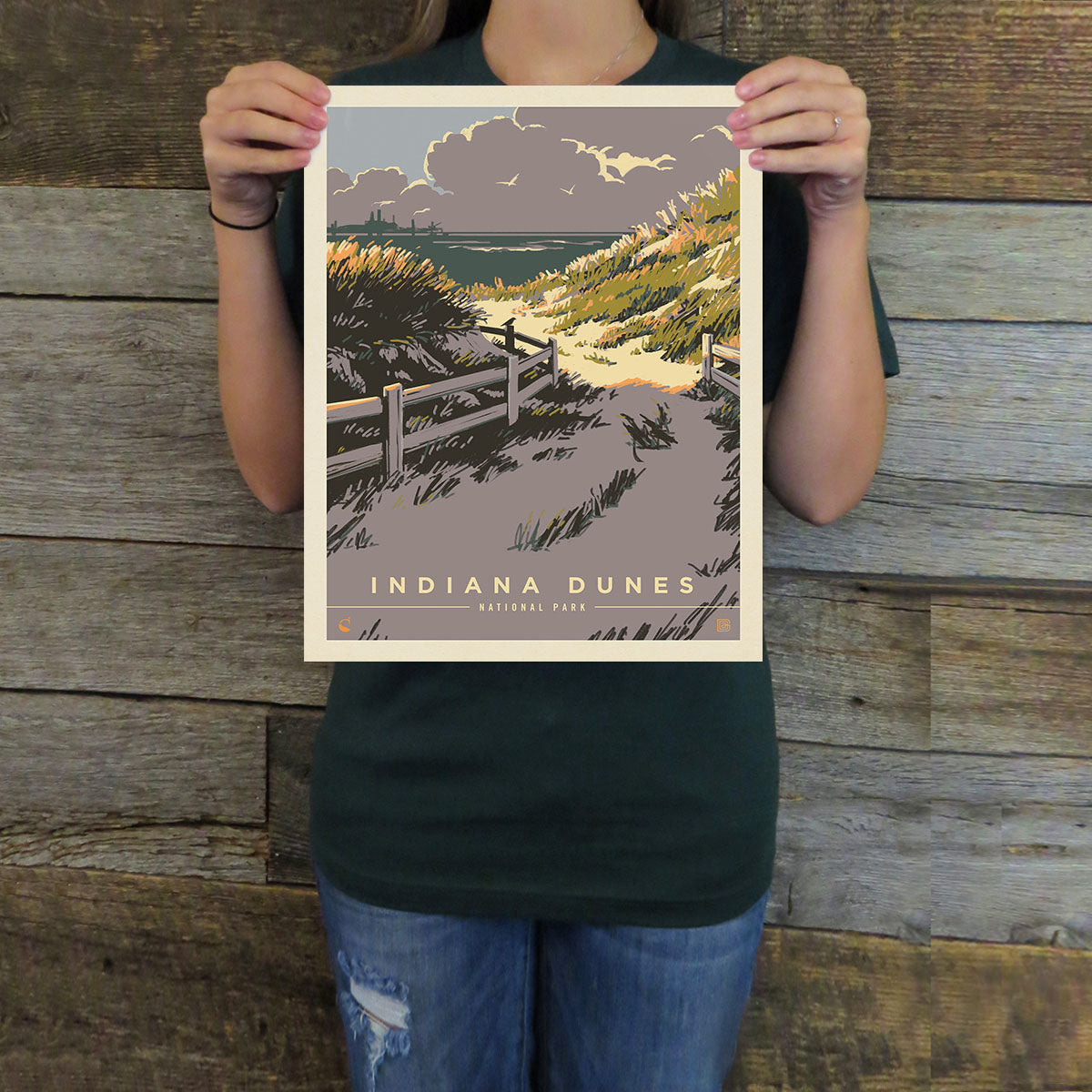 Indiana Dunes National Park: Lake Breeze (63 National Parks) Art Print