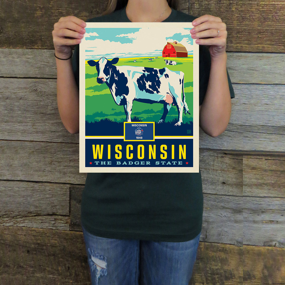 Wisconsin (State Pride) Art Print