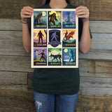 National Parks Legends Multi-Image 2 (Legends & Monsters) Art Print