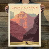 Grand Canyon National Park: Kayak (63 National Parks) Art Print