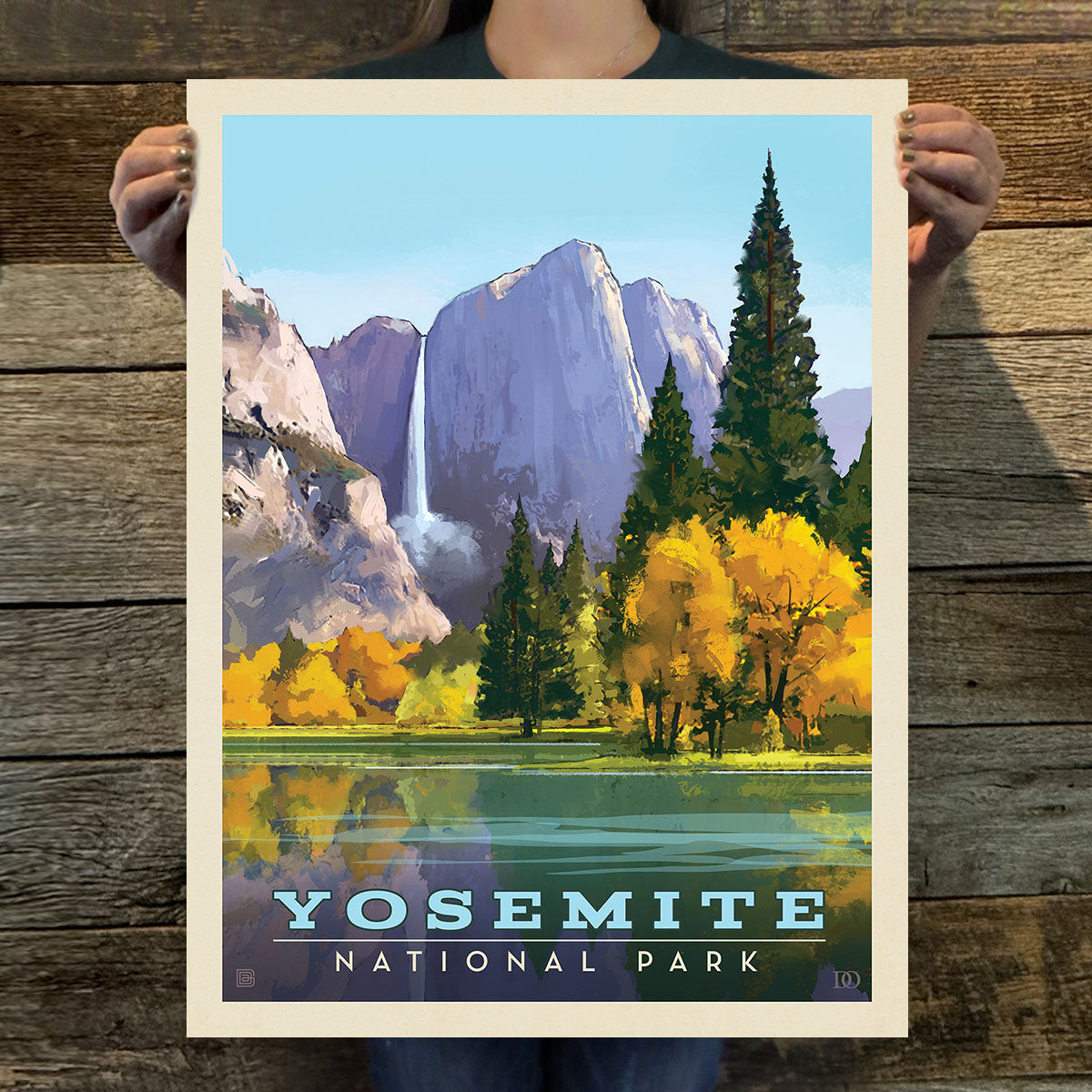 Yosemite National Park: Golden Vista (63 National Parks) Art Print