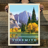 Yosemite National Park: Golden Vista (63 National Parks) Art Print