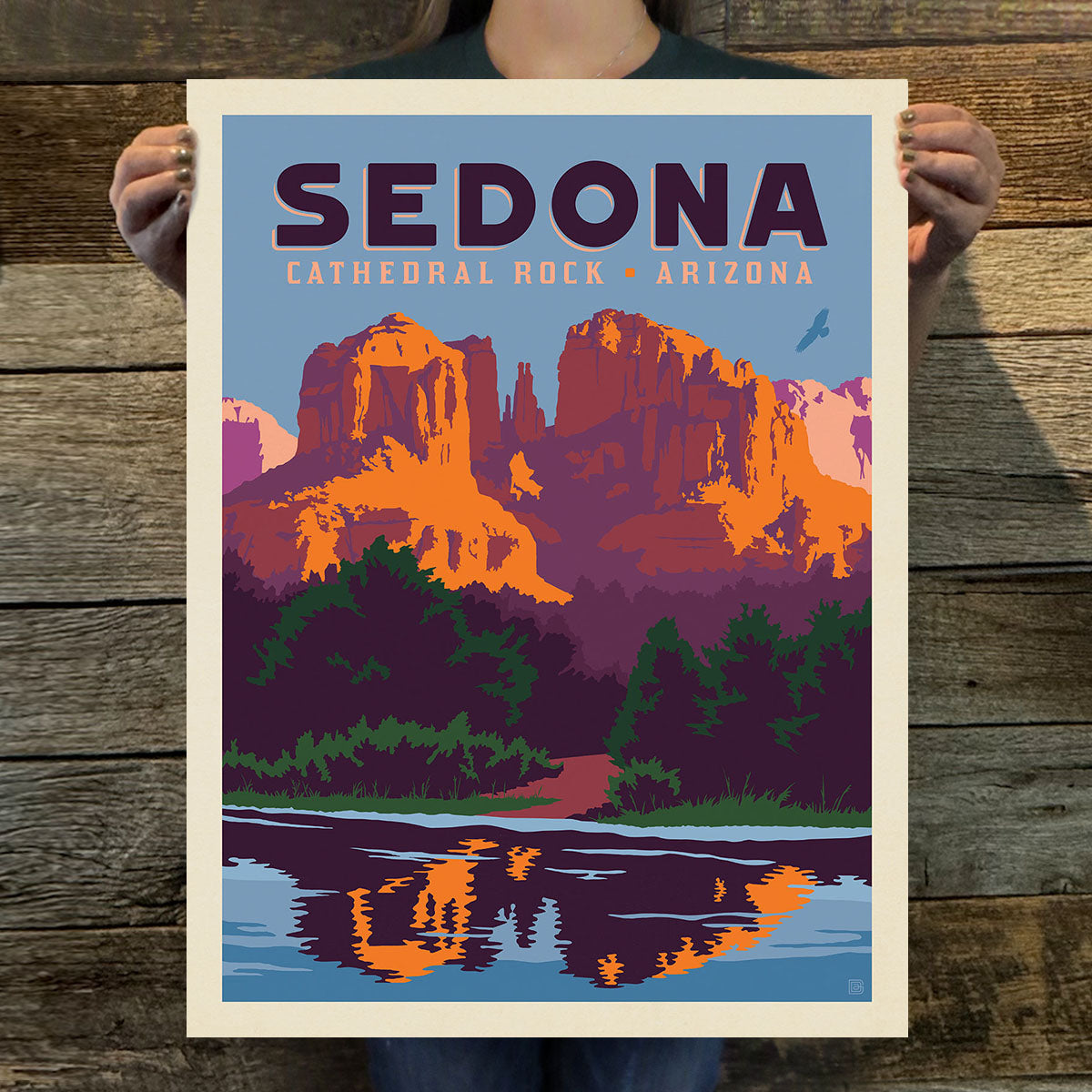 Sedona: Cathedral Rock (American Travel) Art Print