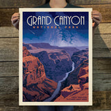 Grand Canyon National Park: Starry Night (63 National Parks) Art Print