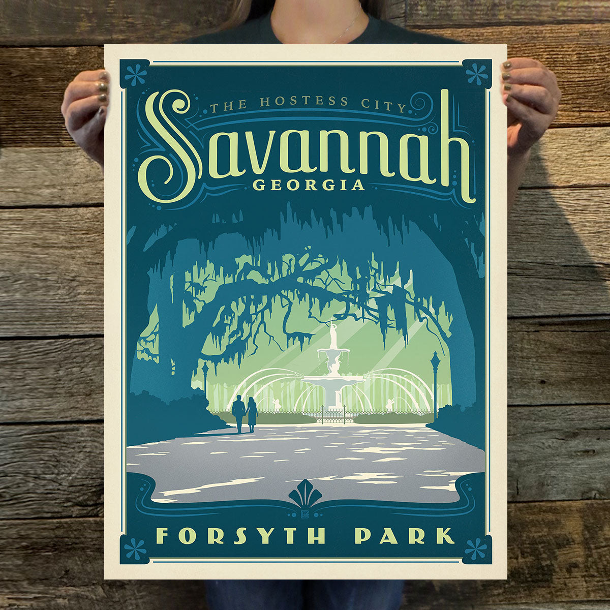 Savannah, GA (American Travel) Art Print