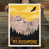 Mount Rushmore (American Travel) Art Print