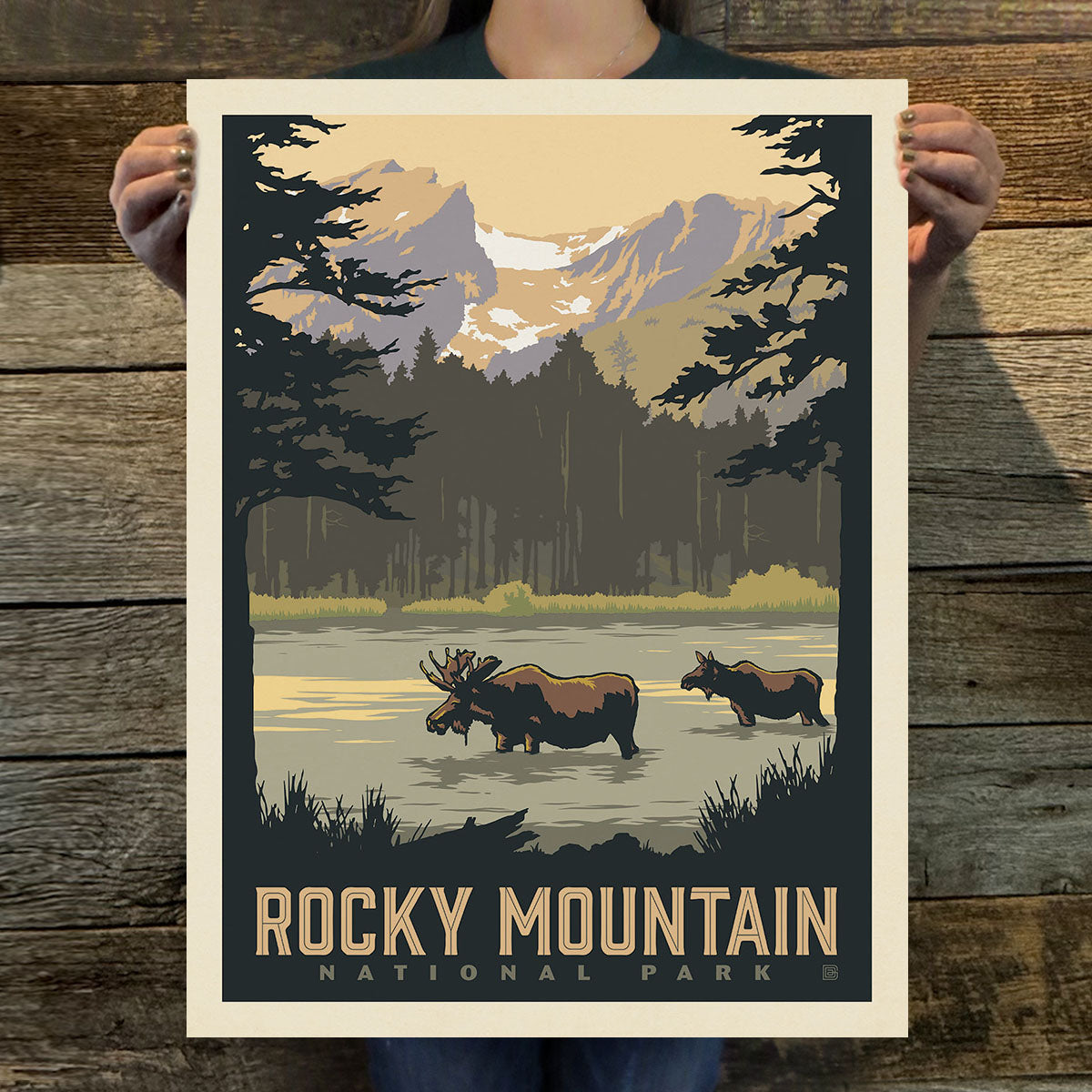 Rocky Mountains National Park: Sprague Lake (63 National Parks) Art Print