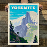 Yosemite National Park: Half Dome Vista (63 National Parks) Art Print