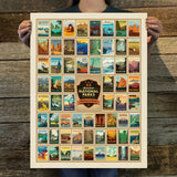 63 National Parks Multi-Image Print (63 National Parks) Art Print