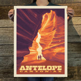 Antelope Canyon, AZ (American Travel) Art Print