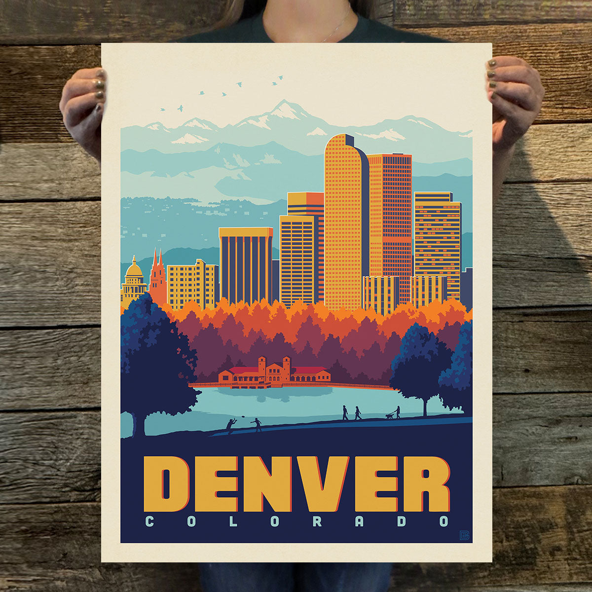 Denver: City Park (American Travel) Art Print